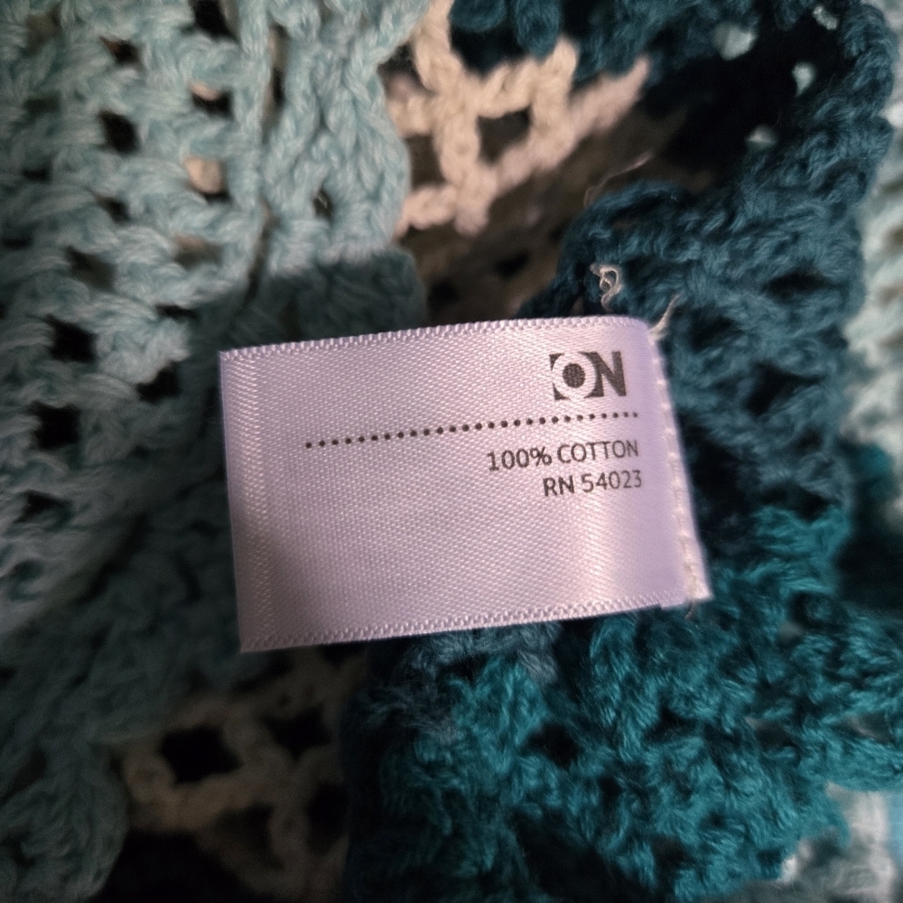 Old Navy Multicolor Crochet Cover Up Tank Top Vintage Y2k - Picture 5 of 5